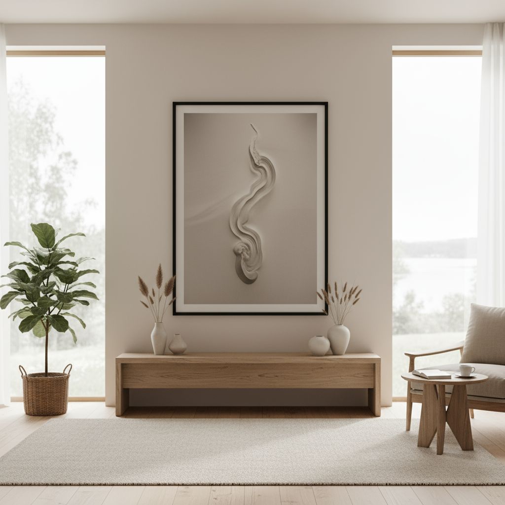 Essence Collection - Signature Framed Art - Minimalist elegance and natural harmony captured in fine art form